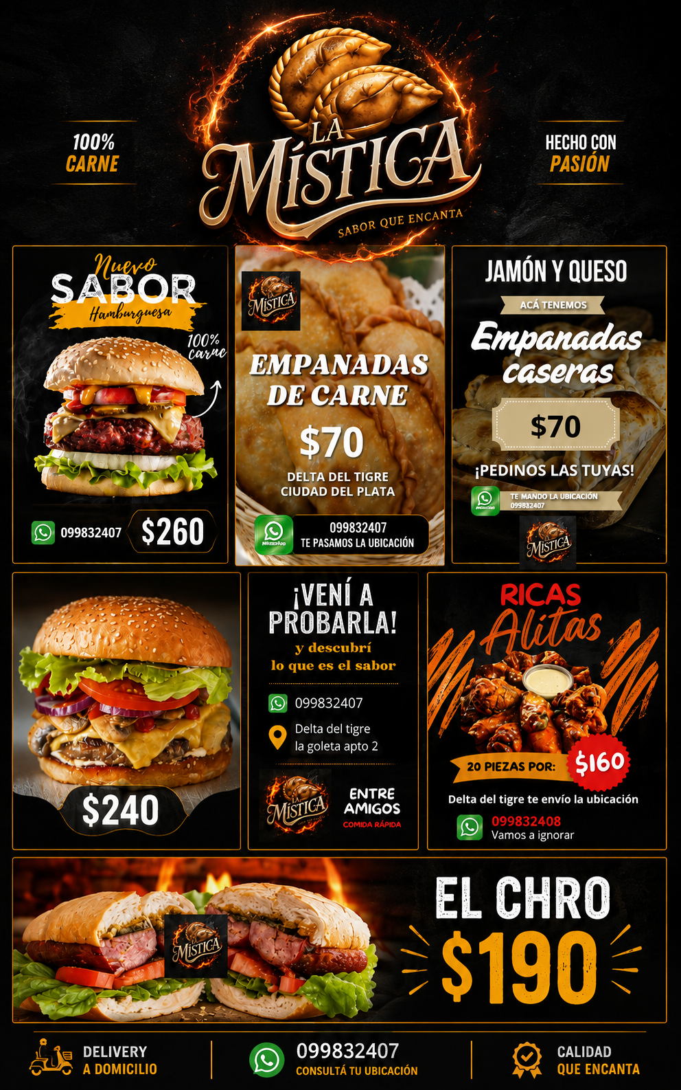 Baner con productos esquistos